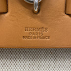 Hermes Handbag Herbag MM Toile H Natural Silver 2-Way Bag — view 5