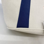 Hermes Diaper Bag Cabriole Toile H Navy Silver — view 6