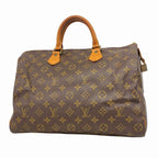Louis Vuitton Handbag Monogram Speedy 35 Brown