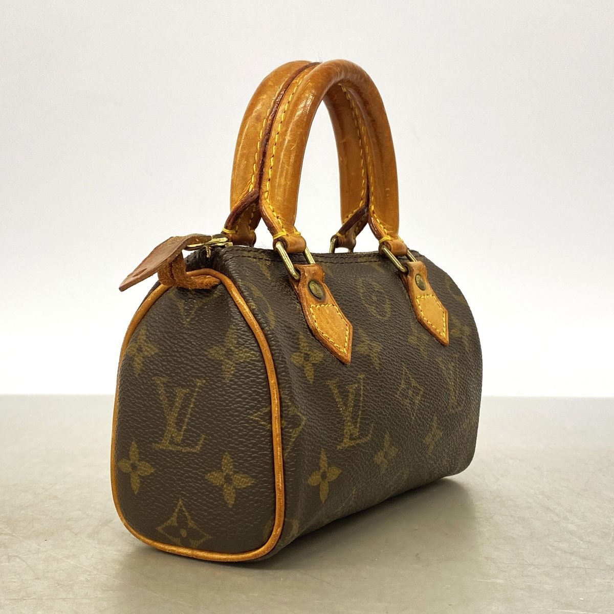 Louis Vuitton Handbag Monogram Mini Speedy Brown — view 2