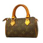 Louis Vuitton Handbag Monogram Mini Speedy Brown