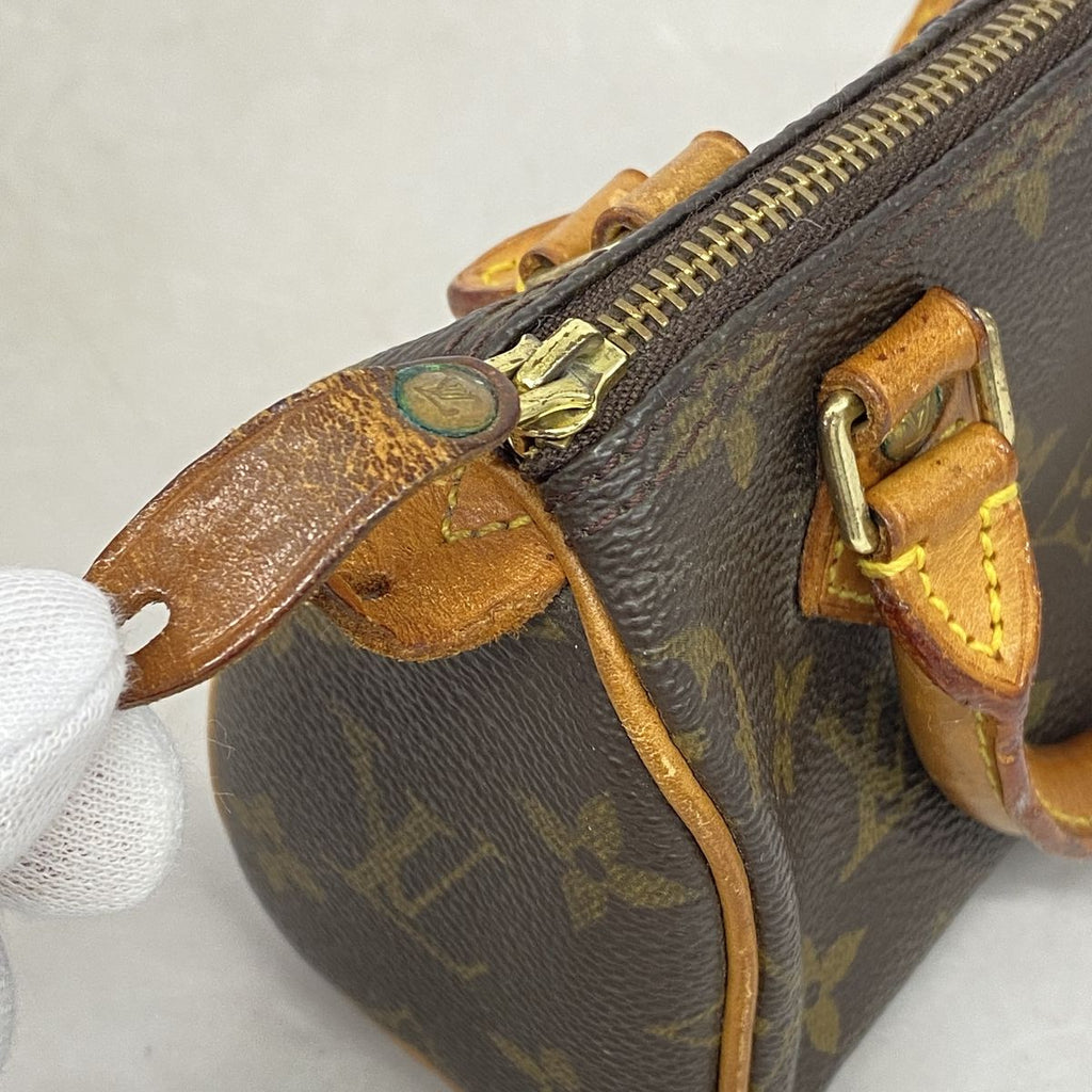 Louis Vuitton Handbag Monogram Mini Speedy Brown — view 8
