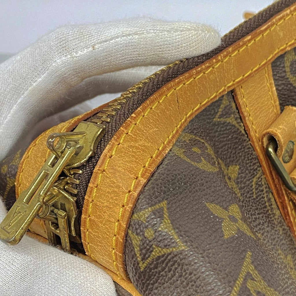 Louis Vuitton Boston Bag Monogram Sac Spool 35 Brown — view 8