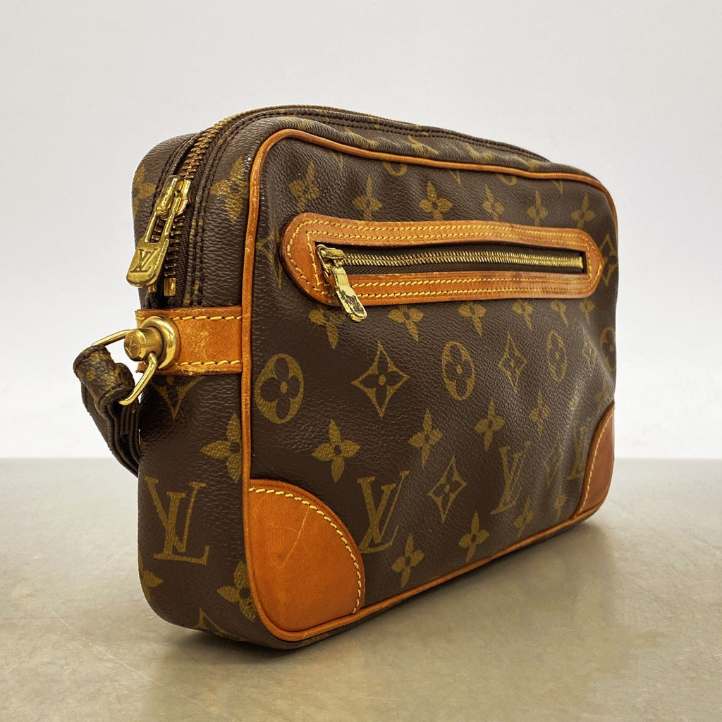Louis Vuitton Clutch Monogram Marly Dragonne GM Brown — view 2