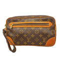 Louis Vuitton Clutch Monogram Marly Dragonne GM Brown