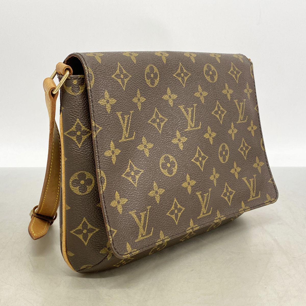Louis Vuitton Shoulder Bag Monogram Musette Tango Short Strap Brown — view 2