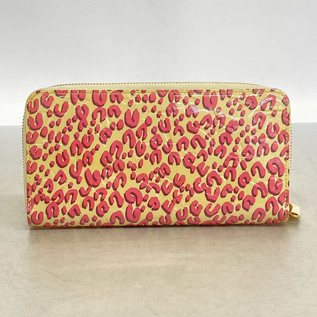 Louis Vuitton Wallet Vernis Leopard Zippy Blanc Corail — view 8