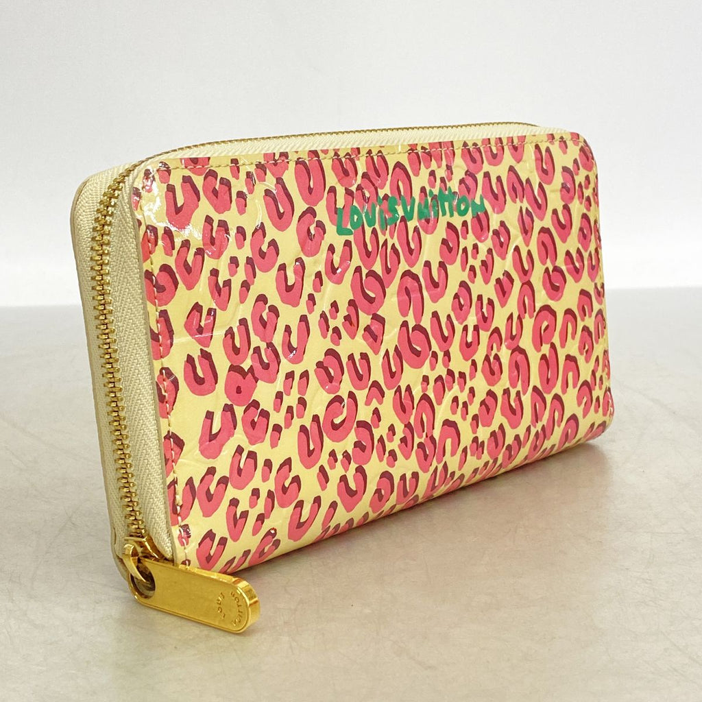 Louis Vuitton Wallet Vernis Leopard Zippy Blanc Corail — view 2