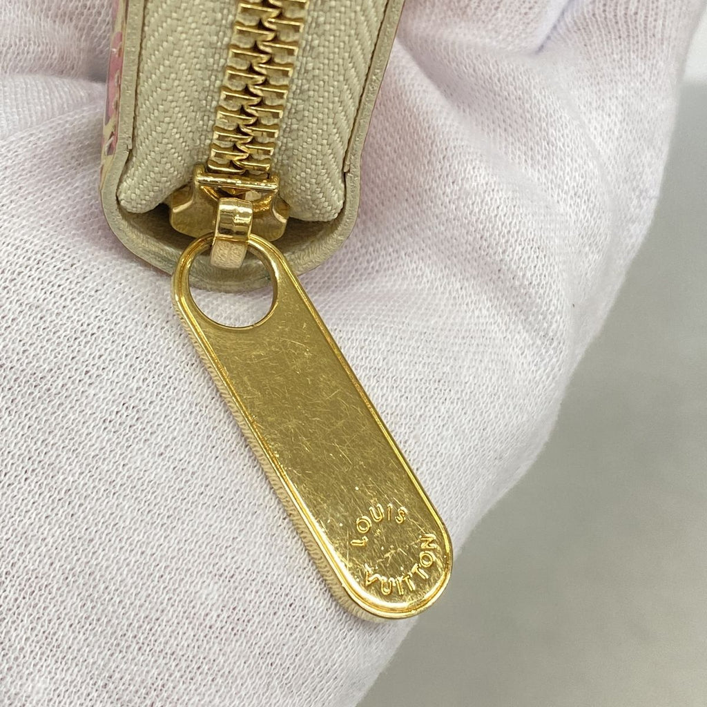 Louis Vuitton Wallet Vernis Leopard Zippy Blanc Corail — view 7