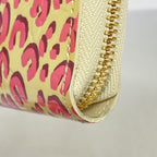 Louis Vuitton Wallet Vernis Leopard Zippy Blanc Corail — view 5