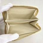 Louis Vuitton Coin Purse Vernis Leopard Zippy Blanc Corail — view 3
