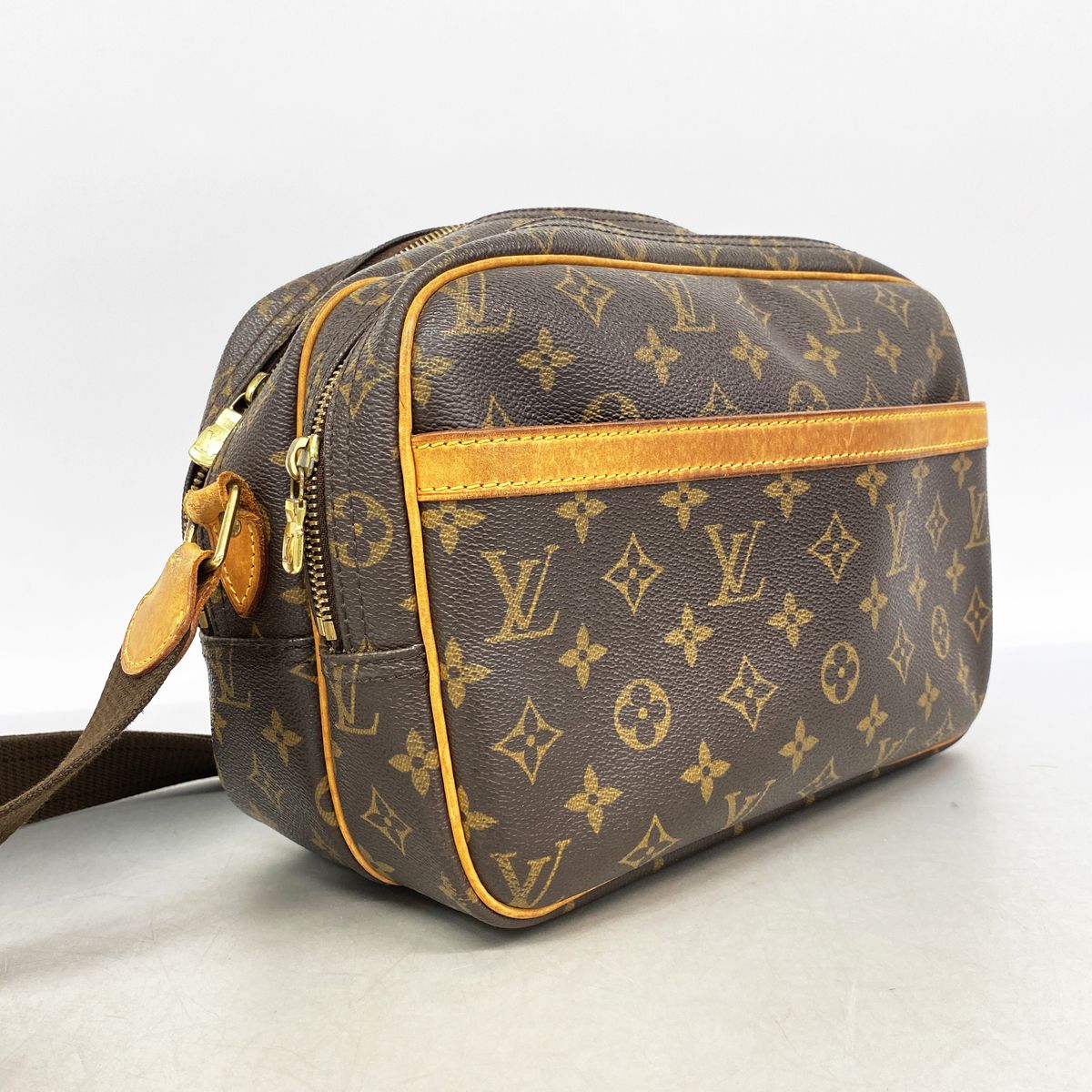 Louis Vuitton Shoulder Bag Monogram Reporter PM Brown — view 2