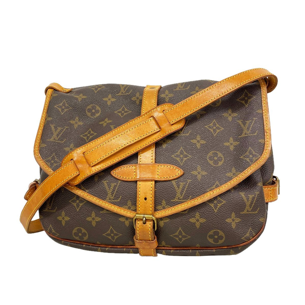 Louis Vuitton Shoulder Bag Monogram Saumur 30 Brown