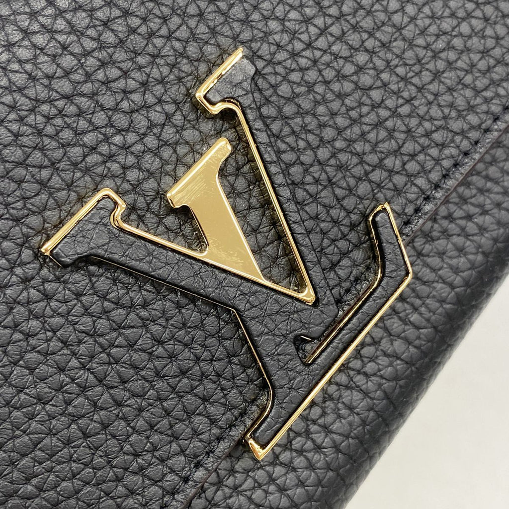 Louis Vuitton Wallet Taurillon Portefeuille Capucines Noir — view 5