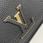 Louis Vuitton Wallet Taurillon Portefeuille Capucines Noir — view 5
