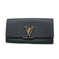 Louis Vuitton Wallet Taurillon Portefeuille Capucines Noir