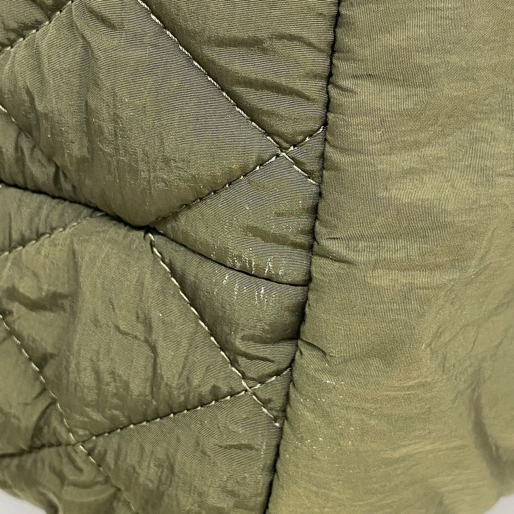 Chanel Tote Bag Coco Cocoon Nylon Khaki Green Silver — view 8