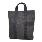 Hermes Tote Bag Herline Cabas Nylon Gray Silver