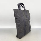 Hermes Tote Bag Herline Cabas Nylon Gray Silver — view 2