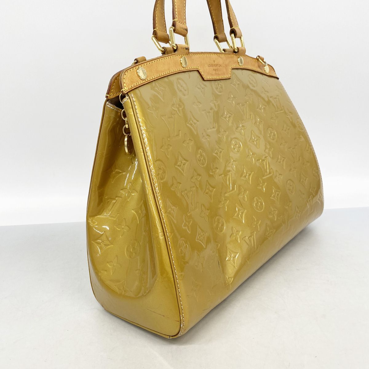 Louis Vuitton Handbag Vernis Blair GM Beige Poodle 2-Way Bag — view 2