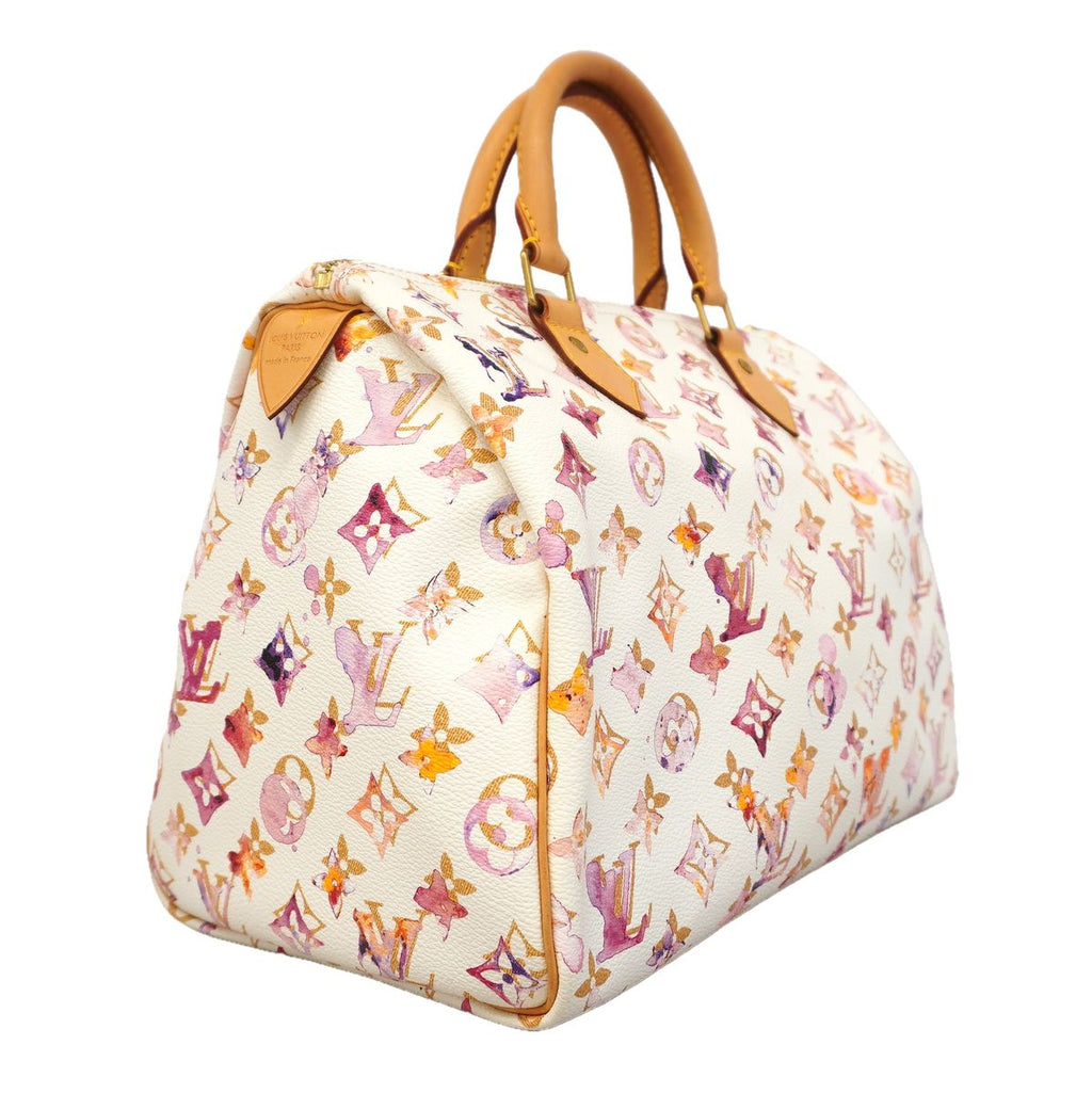 Louis Vuitton Handbag Monogram Water Color Speedy 30 Blanc — view 2
