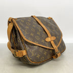 Louis Vuitton Shoulder Bag Monogram Saumur 30 Brown — view 2
