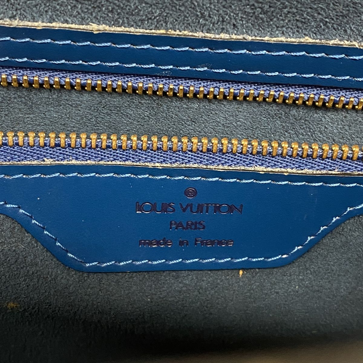 Louis Vuitton Shoulder Bag Epi Saint Jacques Shopping Toledo Blue — view 5