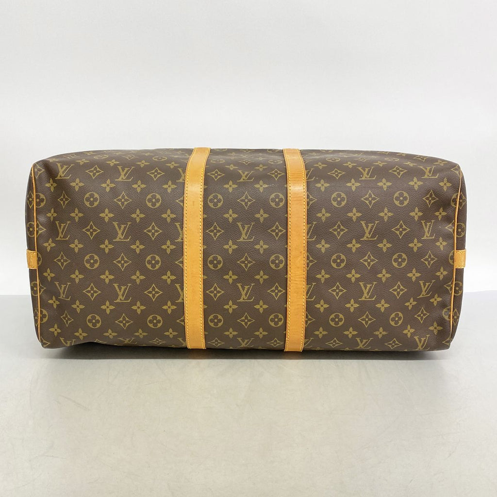 Louis Vuitton Boston Bag Monogram Keepall Bandouliere 55 Brown — view 3