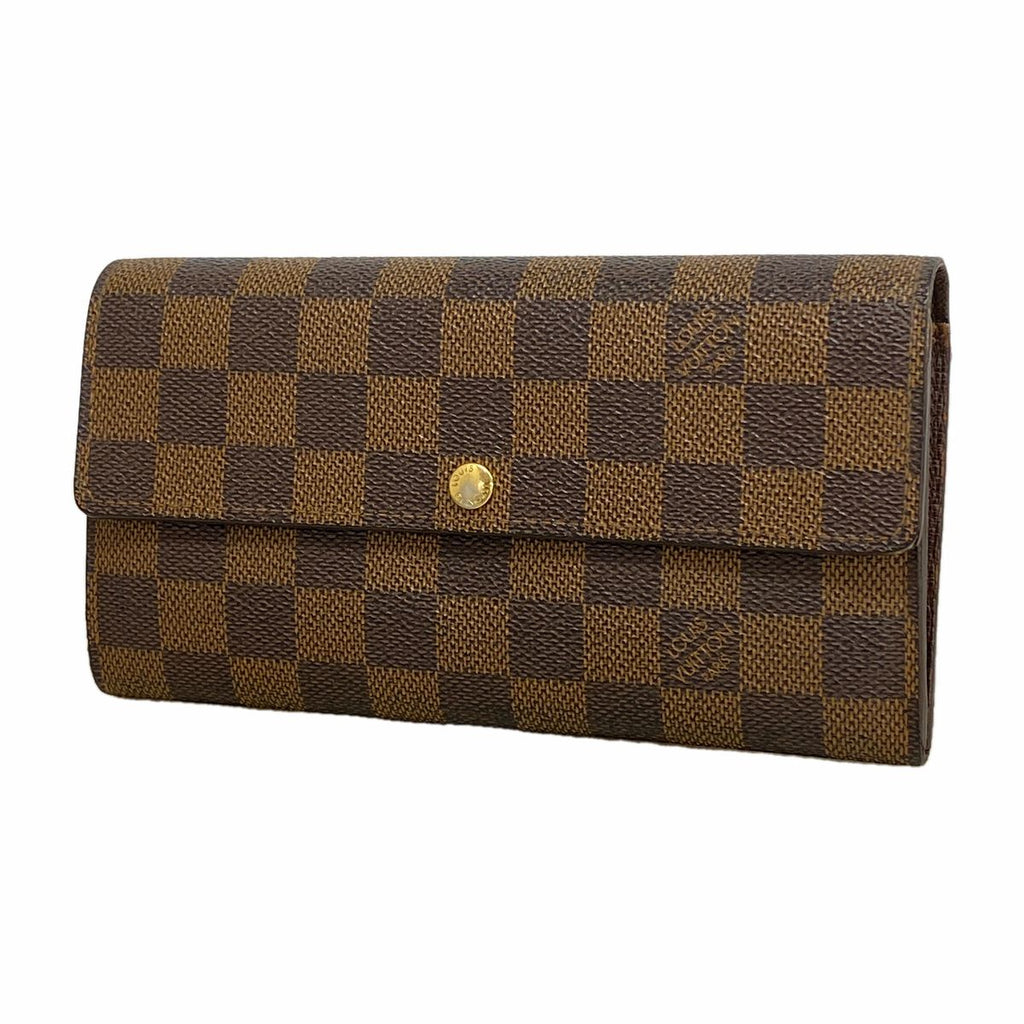 Louis Vuitton Wallet Damier Portefeuille Sarah Ebene