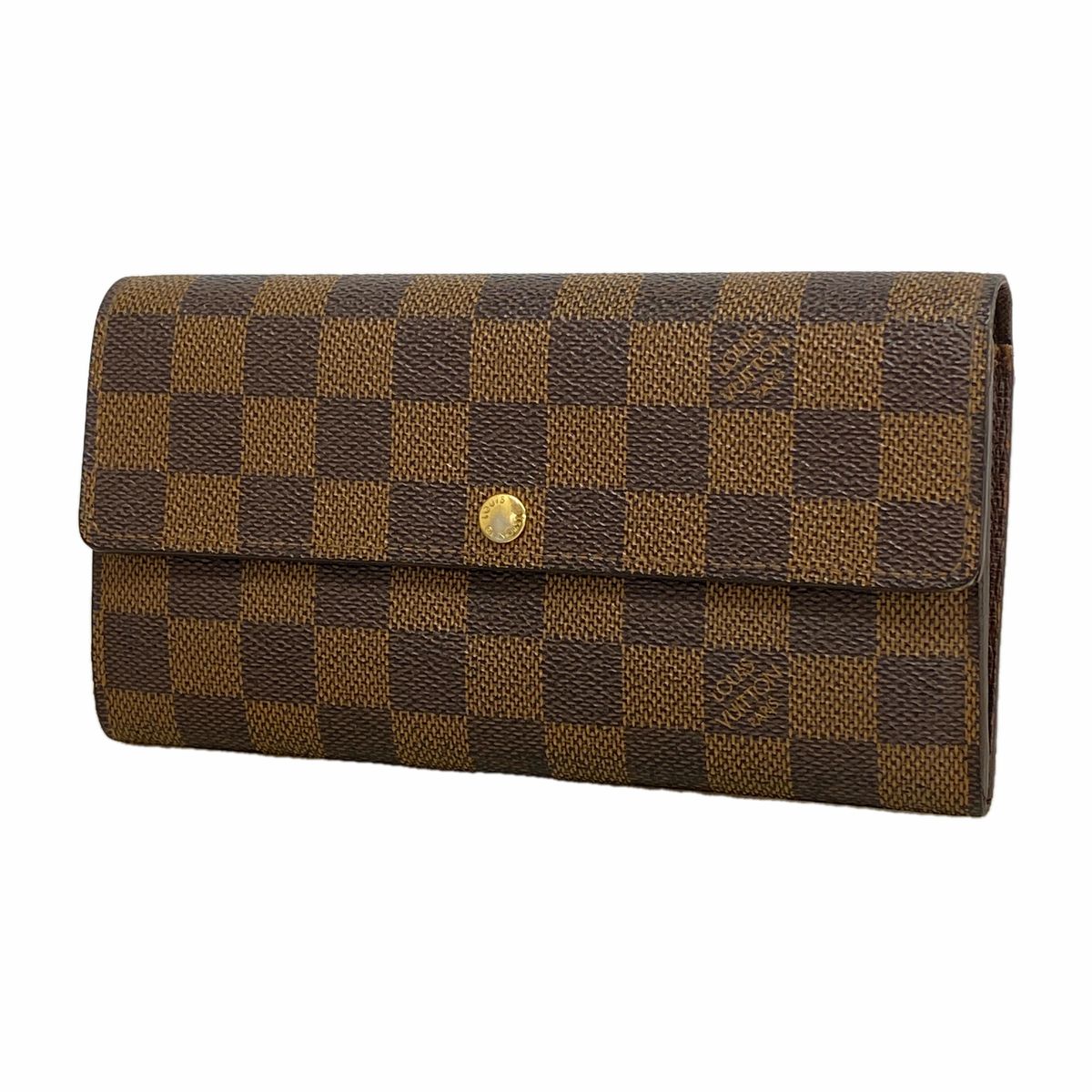 Louis Vuitton Wallet Damier Portefeuille Sarah Ebene