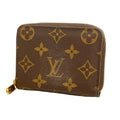 Louis Vuitton Coin Purse Monogram Zippy Brown