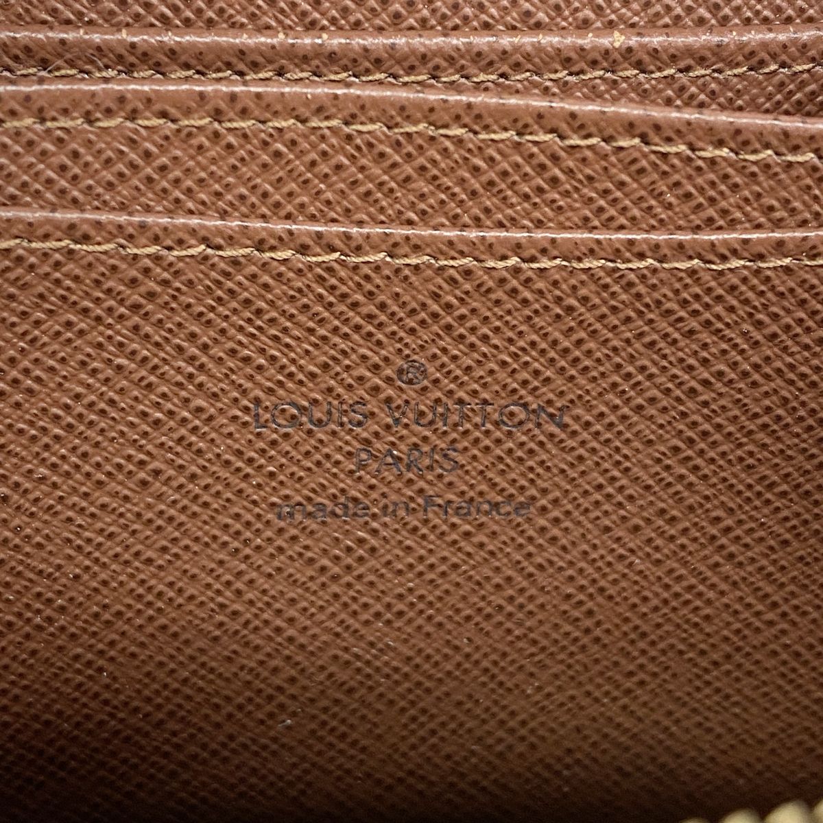 Louis Vuitton Coin Purse Monogram Zippy Brown — view 4