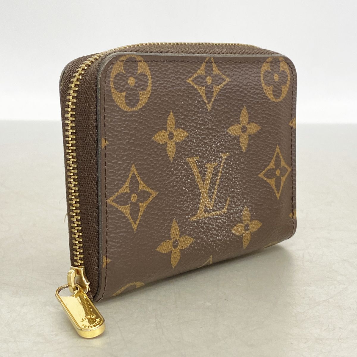 Louis Vuitton Coin Purse Monogram Zippy Brown — view 2