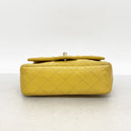 Chanel Shoulder Bag Mini Quilted Caviar Leather Yellow Gold — view 3