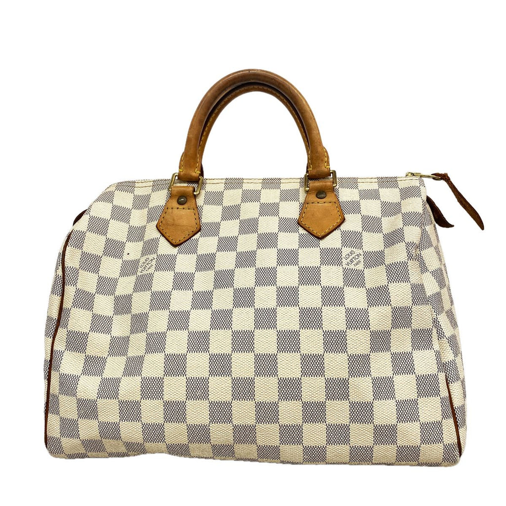 Louis Vuitton Handbag Damier Azur Speedy 30 White