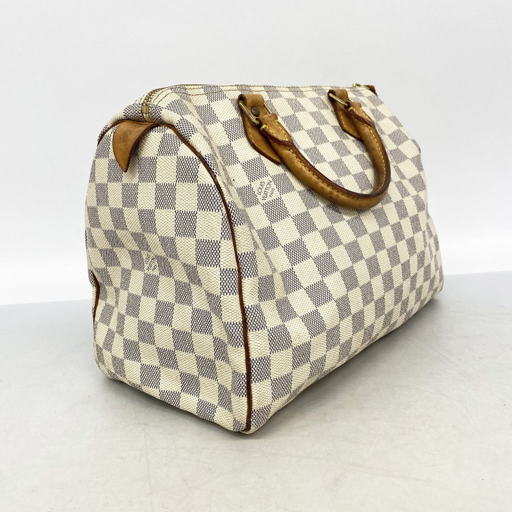 Louis Vuitton Handbag Damier Azur Speedy 30 White — view 2