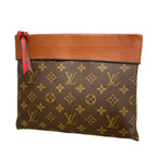 Louis Vuitton Clutch Monogram Pochette Tuileries Brown