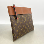 Louis Vuitton Clutch Monogram Pochette Tuileries Brown — view 2