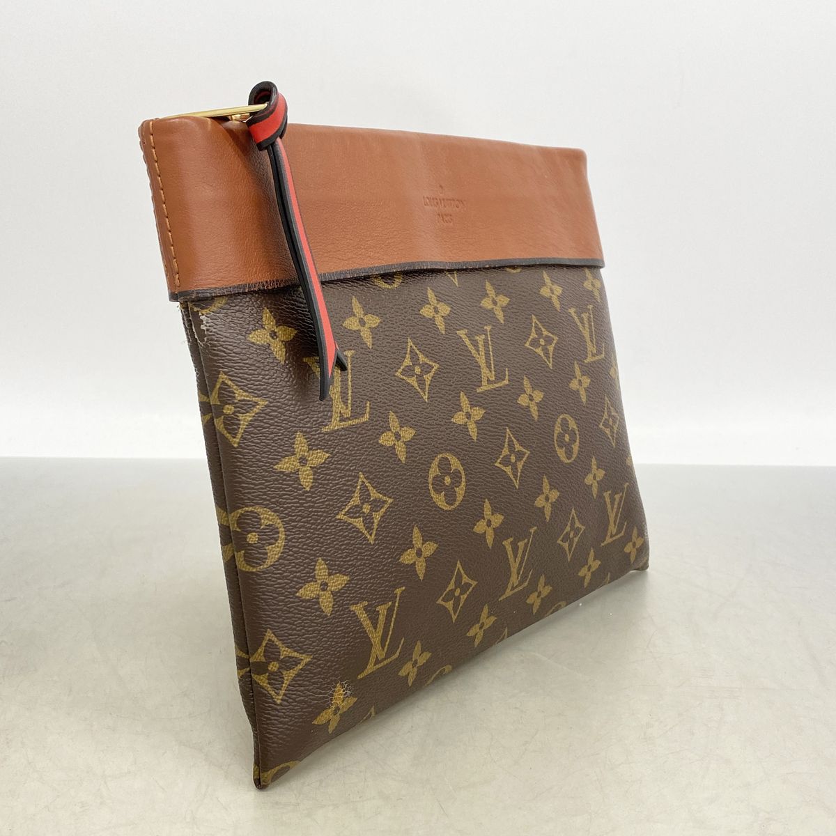 Louis Vuitton Clutch Monogram Pochette Tuileries Brown — view 2