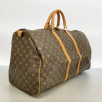 Louis Vuitton Boston Bag Monogram Keepall 55 Brown — view 2