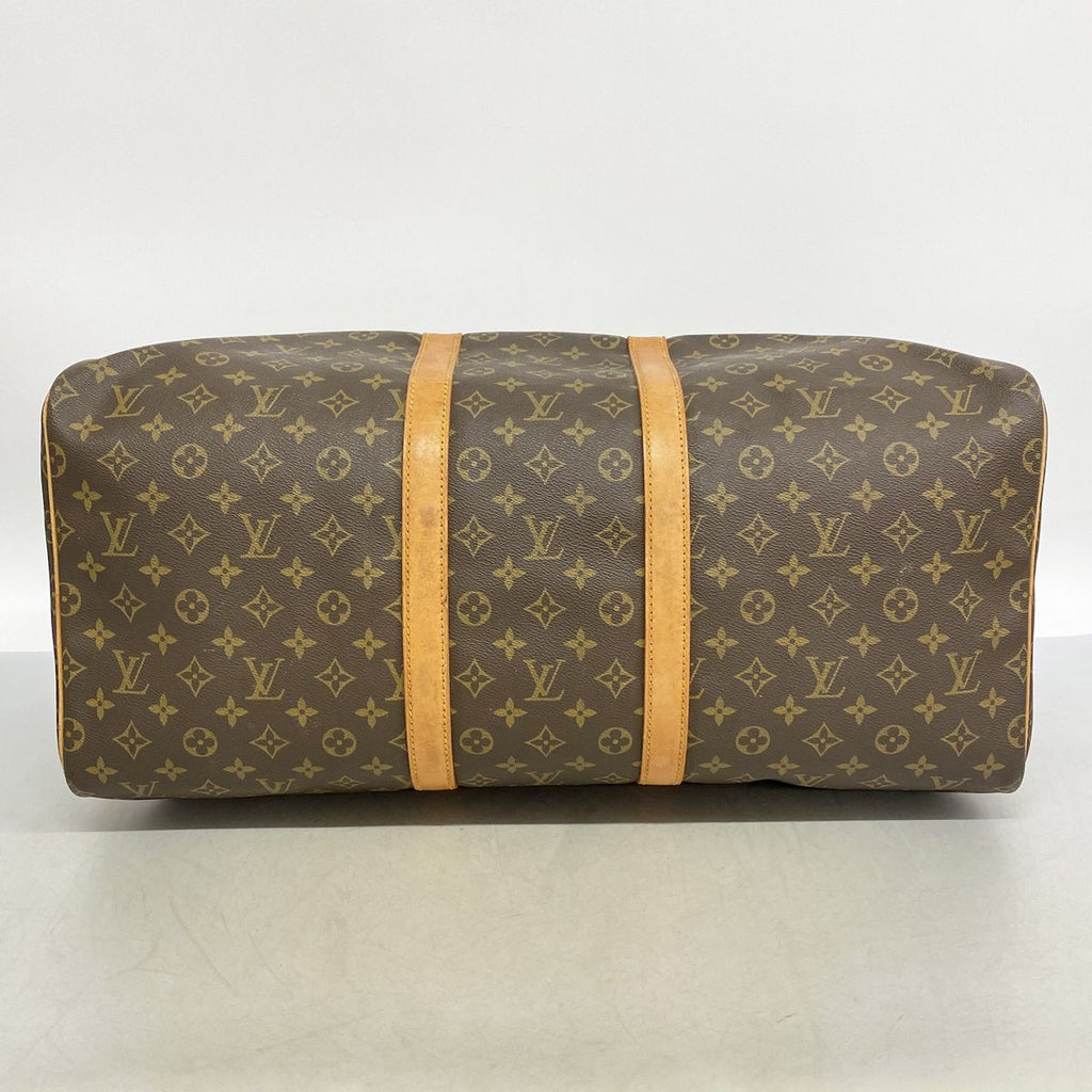 Louis Vuitton Boston Bag Monogram Keepall 55 Brown — view 3