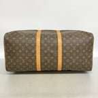 Louis Vuitton Boston Bag Monogram Keepall 55 Brown — view 3