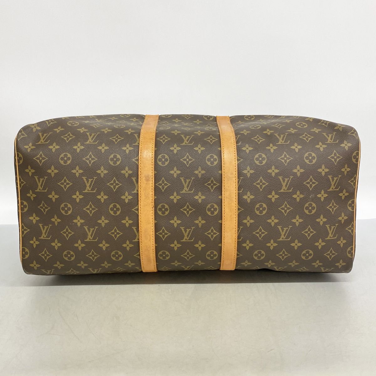 Louis Vuitton Boston Bag Monogram Keepall 55 Brown — view 3