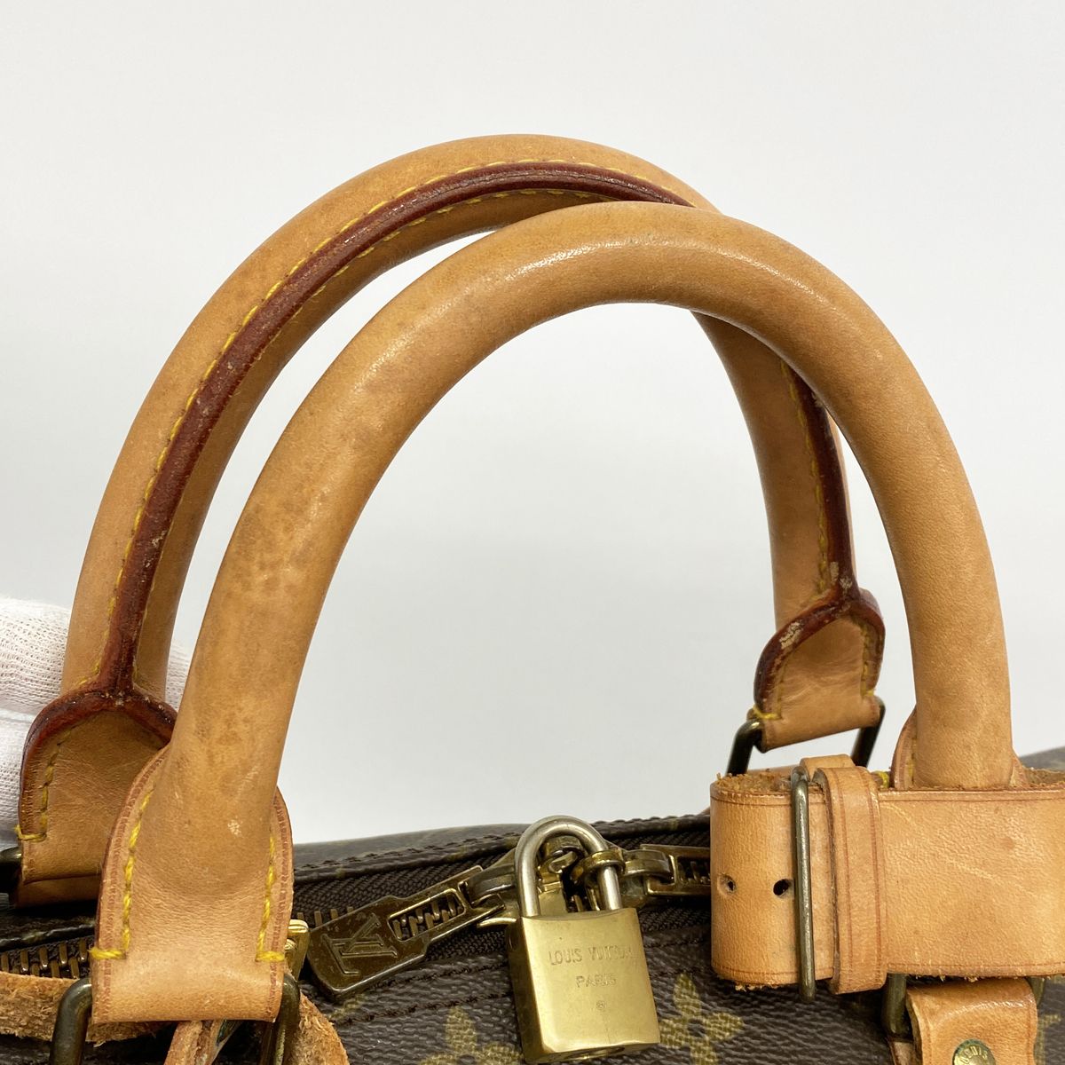 Louis Vuitton Boston Bag Monogram Keepall 55 Brown — view 8