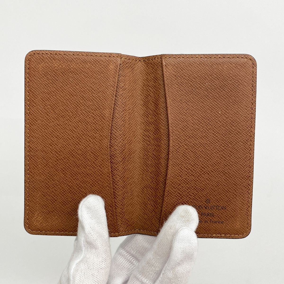 Louis Vuitton Card Case Monogram Pochette Carte de Visite Brown — view 3