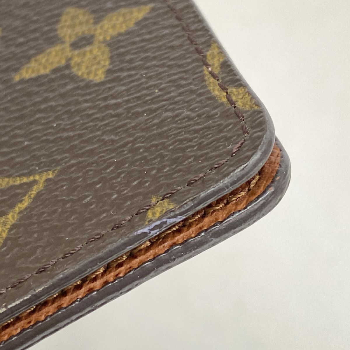 Louis Vuitton Card Case Monogram Pochette Carte de Visite Brown — view 5