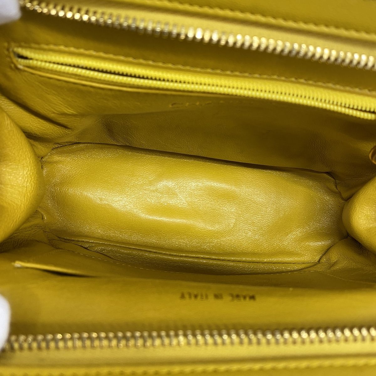 Chanel Handbag Quilted Lambskin Yellow Gold — view 4