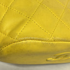 Chanel Handbag Quilted Lambskin Yellow Gold — view 6
