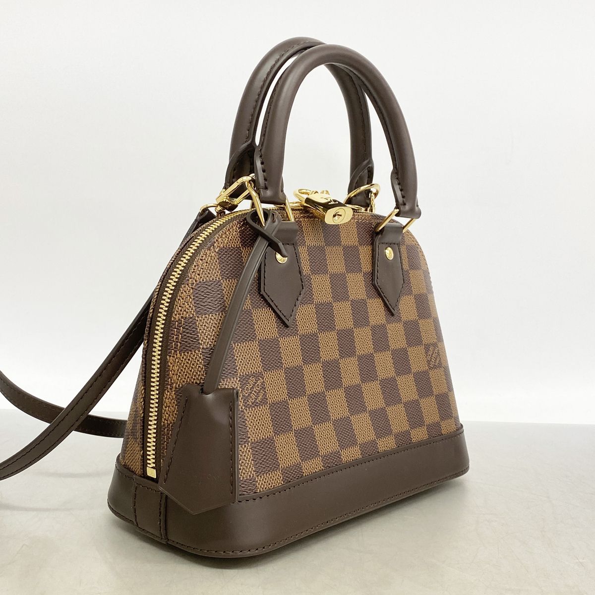 Louis Vuitton Handbag Damier Alma BB Ebene 2-Way Bag — view 2