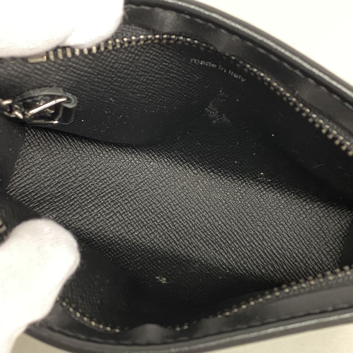 Louis Vuitton Coin Purse Monogram Eclipse Pochette Cles Voyage Black — view 4